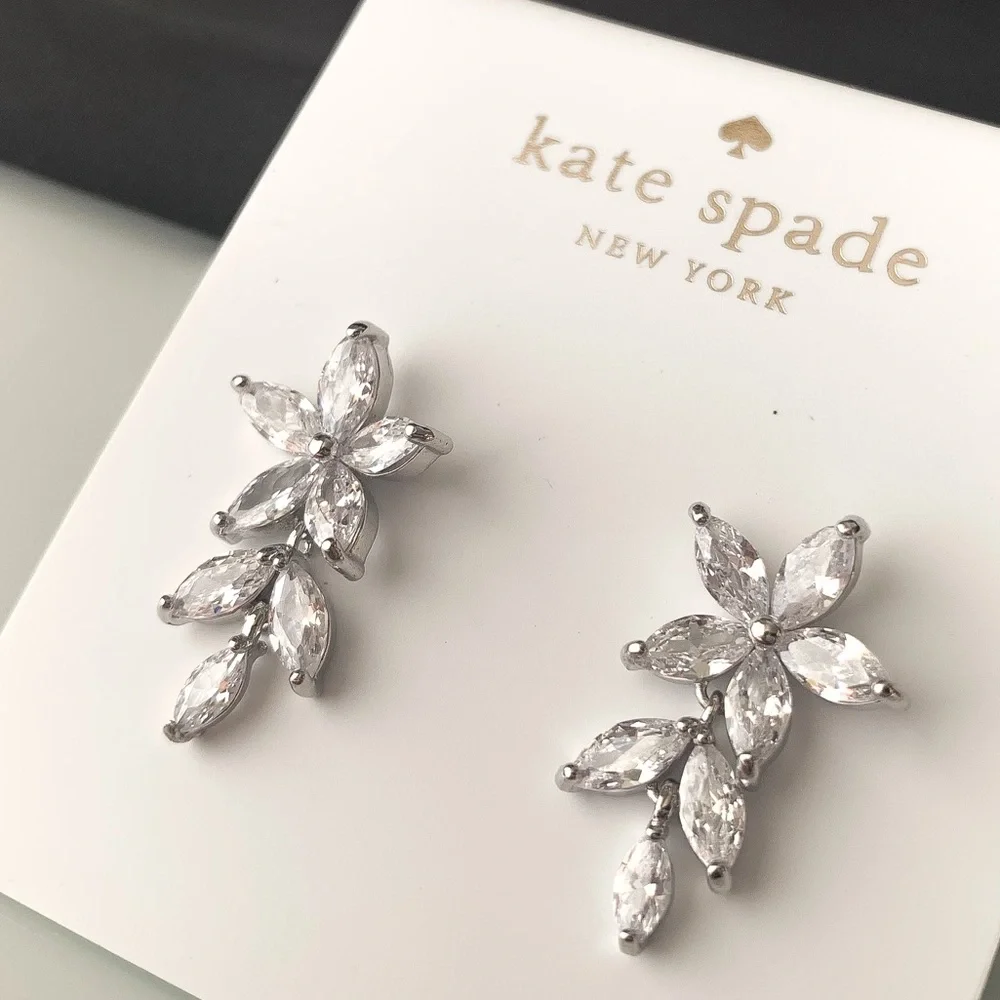 Kate Spade flower earrings - Picture 2 of 4